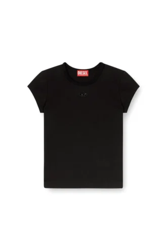 t-angie-od T-shirt z wyciętym haftowanym logo