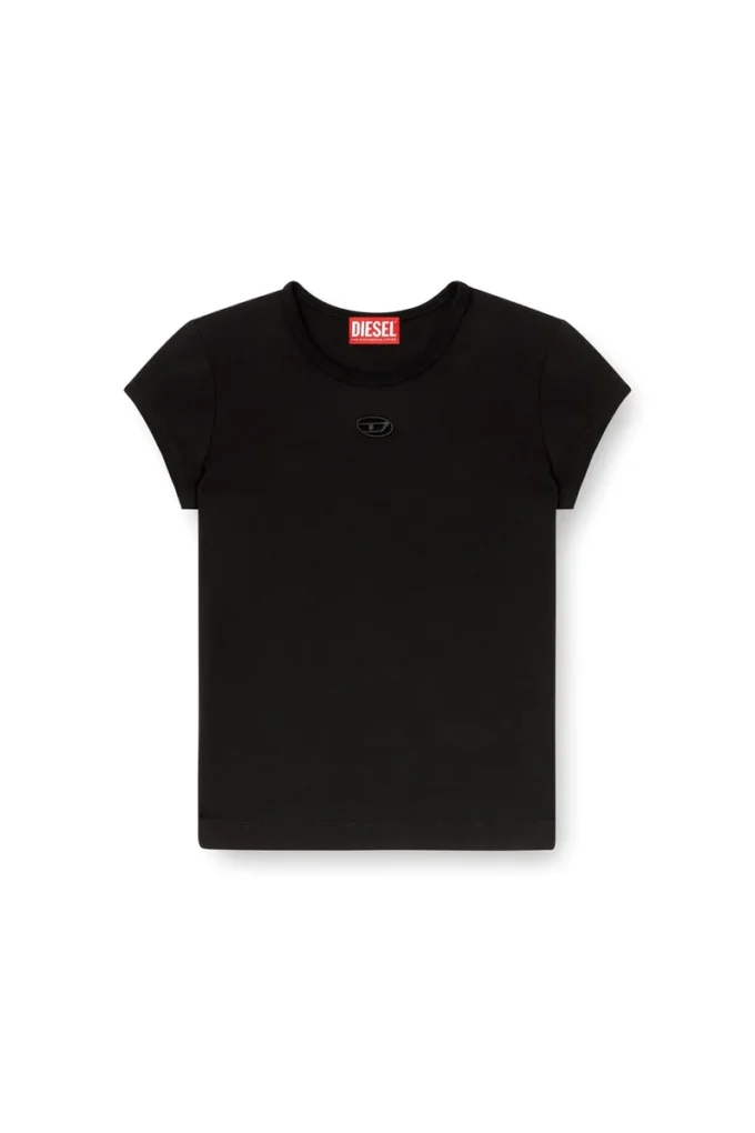t-angie-od T-shirt z wyciętym haftowanym logo