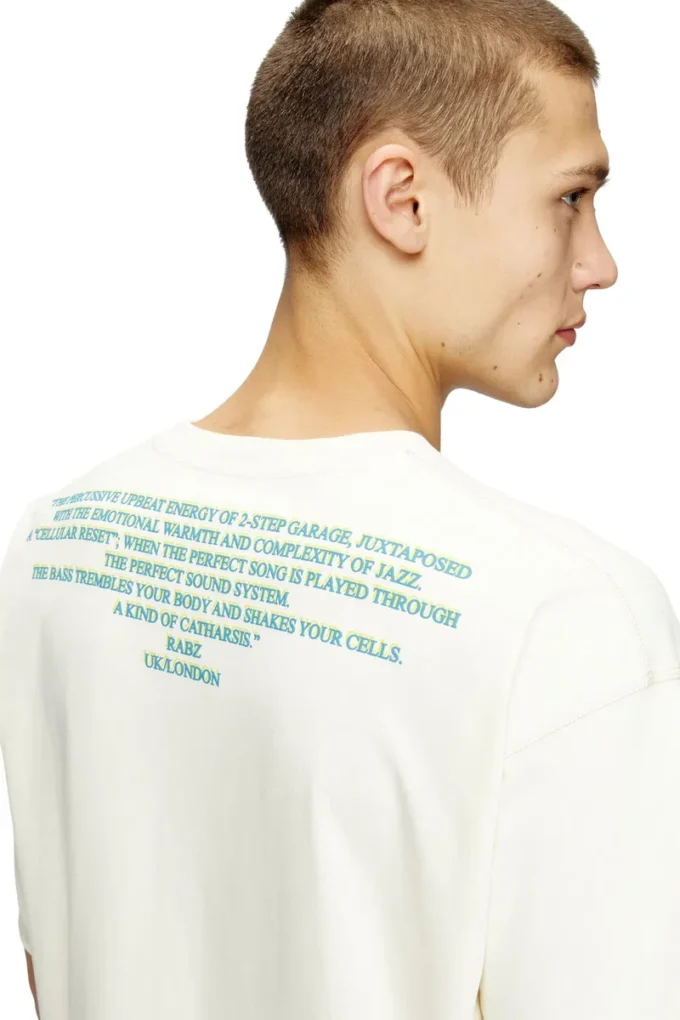 t-bix-aa T-shirt z nadrukiem tekstu piosenki