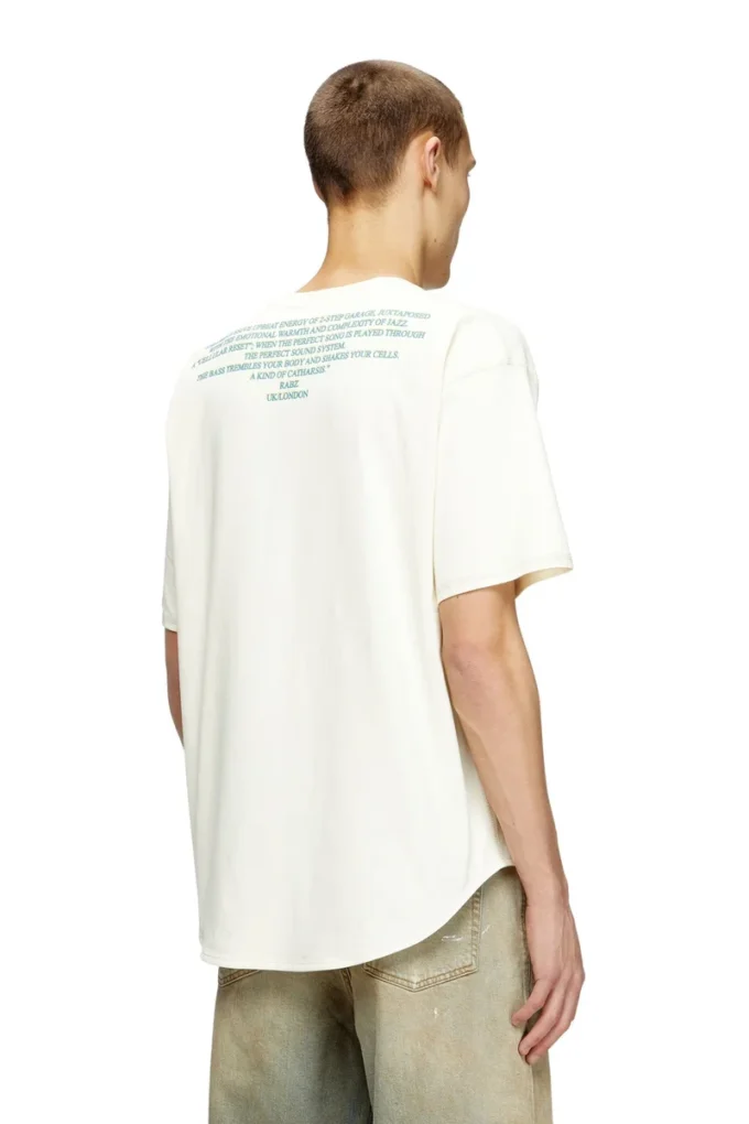 t-bix-aa T-shirt z nadrukiem tekstu piosenki