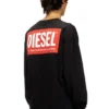 t-boxt-ls-bisk Luźna koszulka z długim rękawem i logo Diesel
