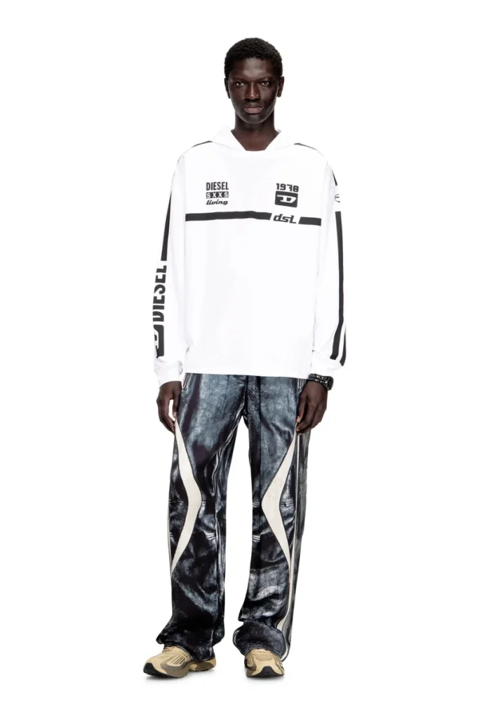 t-boxt-ls-hood-rib Bluza z kapturem z kontrastowymi nadrukami