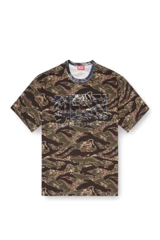 t-boxt-t22 Koszulka Camo z logo w kamuflażu