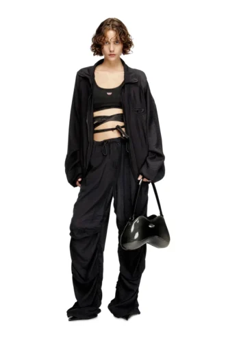 t-leya-tail-r1 Koszulka bez rękawów w stylu denim z wiązaniem