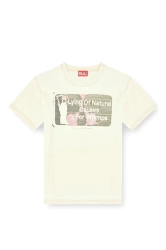 t-norm-t2 T-shirt z nadrukiem i efektem sprania