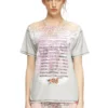 t-normac T-shirt z okrągłym dekoltem i nadrukiem tekstu piosenki