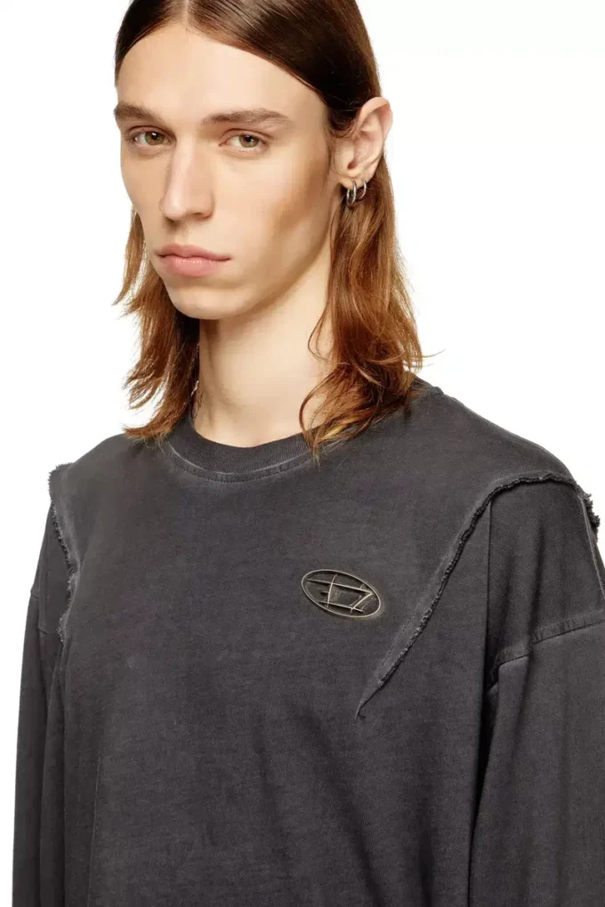 t-thug-t-shirt Koszulka z długim rękawem z efektem sprania