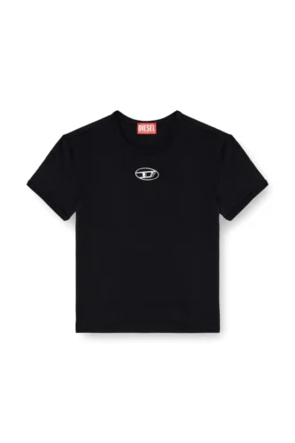 t-uncutie-long-od-q1 T-shirt o dopasowanym kroju z wycięciem w kształcie owalu D