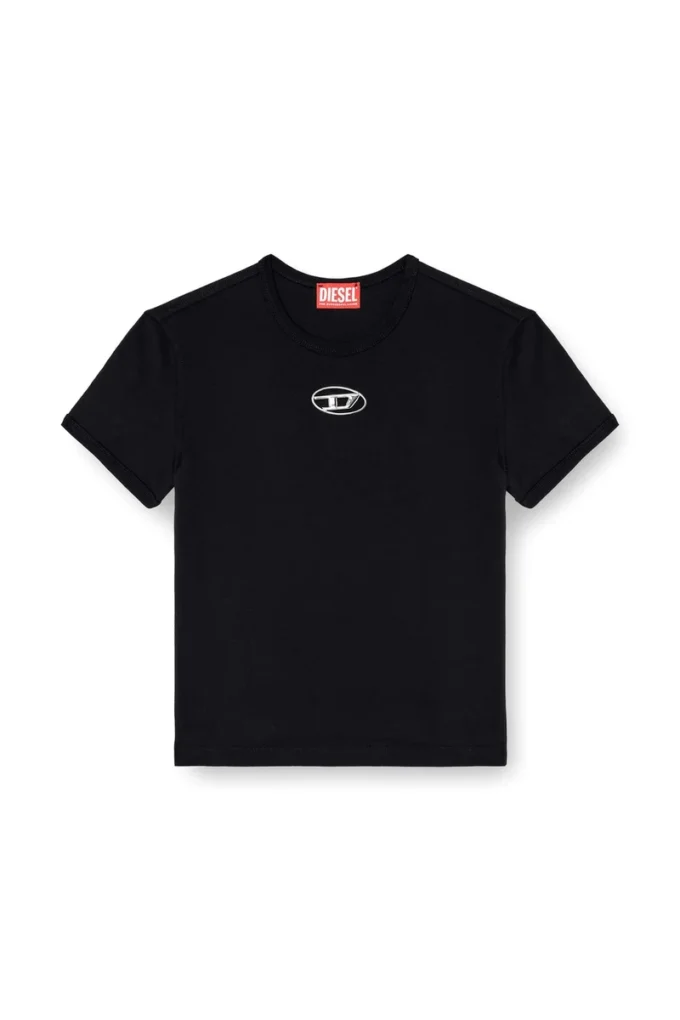 t-uncutie-long-od-q1 T-shirt o dopasowanym kroju z wycięciem w kształcie owalu D
