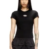 t-uncutie-long-od-q1 T-shirt o dopasowanym kroju z wycięciem w kształcie owalu D