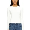 t-uncutieslong-ls-od Bawełniany sweter z logo Oval D