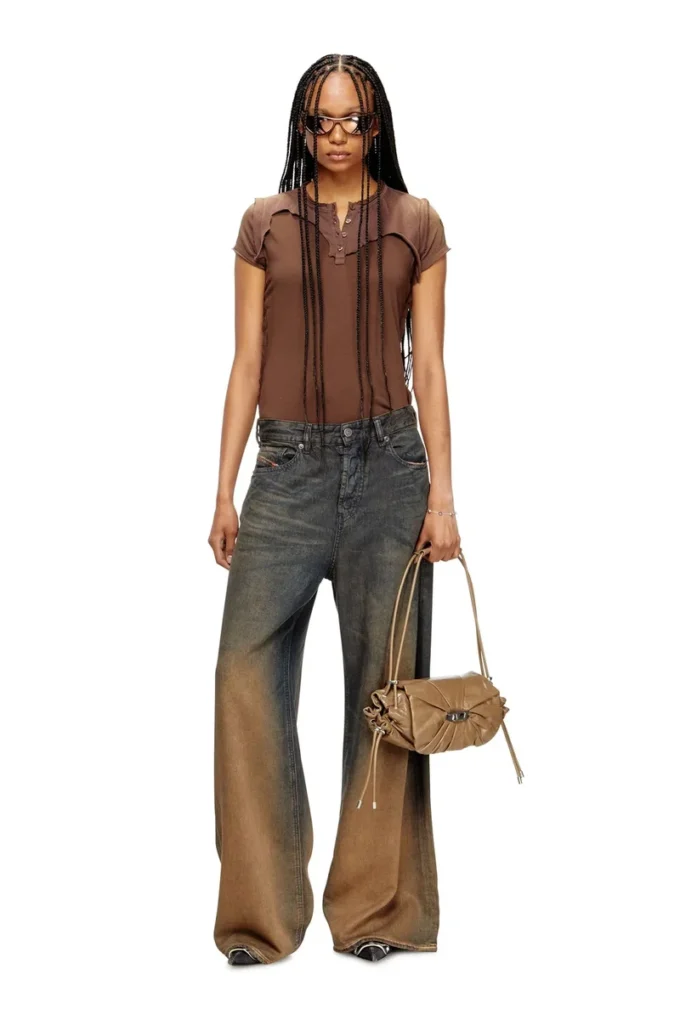 t-unrawy Koszulka Henley z efektem peel-off