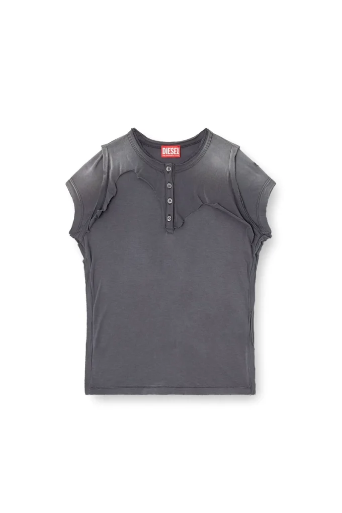 t-unrawy Koszulka Henley z efektem peel-off