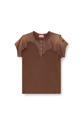 t-unrawy Koszulka Henley z efektem peel-off