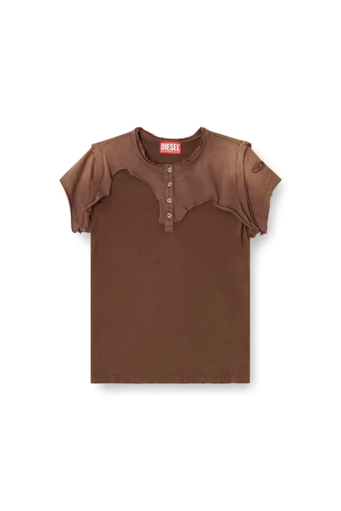 t-unrawy Koszulka Henley z efektem peel-off