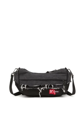 Torba na ramię Diesel Torba na ramię z postarzanego denimu i materiału CORDURA®