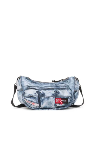 Torba na ramię Diesel Torba z wieloma kieszeniami z denimu trompe l’oeil