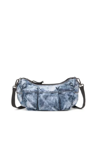 Torba na ramię Diesel Torba z wieloma kieszeniami z denimu trompe l’oeil
